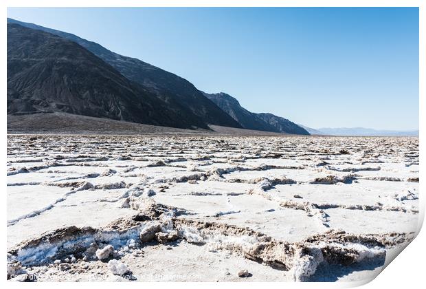 Badwater basin at Death Valley national park Print by Nicolas Boivin