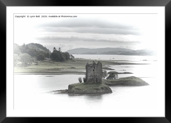 Castle Stalker Argyll and Bute Framed Mounted Print by Lynn Bolt