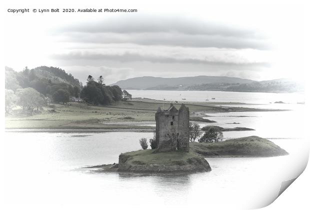 Castle Stalker Argyll and Bute Print by Lynn Bolt