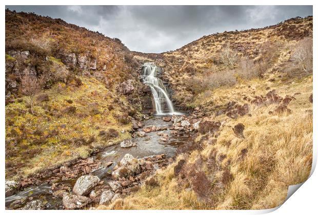 Highland Waterfall Print by David Hare