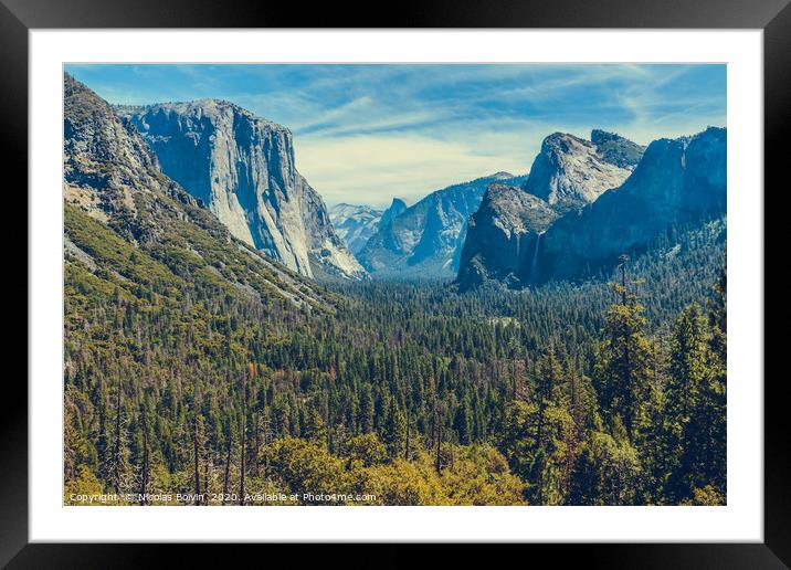 Yosemite National Park Framed Mounted Print by Nicolas Boivin