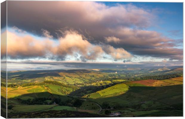 The Rolling Hills of the Peak District Canvas Print by John Finney
