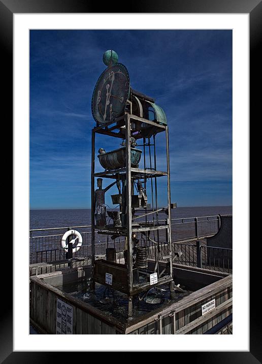 Southwold water clock Framed Mounted Print by Roy Scrivener