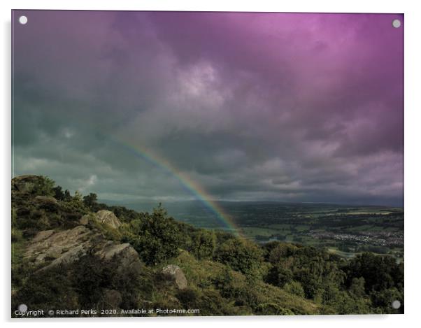 chase the rainbow Acrylic by Richard Perks