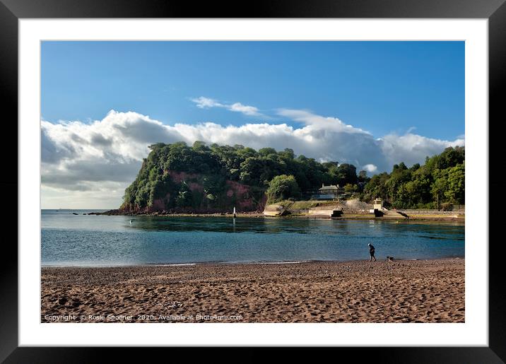 The Ness Headland at Shaldon from Teignmouth Framed Mounted Print by Rosie Spooner