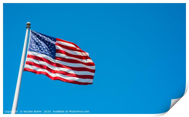 Flag of the United States of America Print by Nicolas Boivin