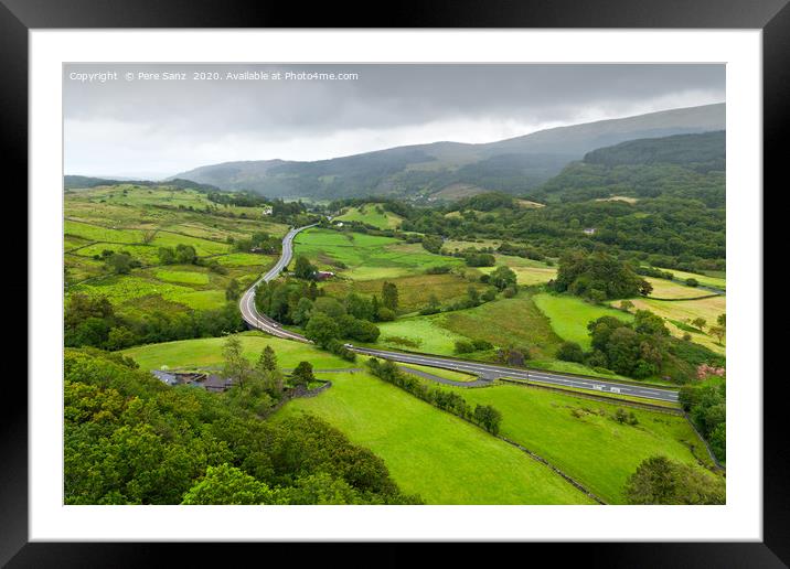Beautiful landscape in Snowdonia, Wales Framed Mounted Print by Pere Sanz