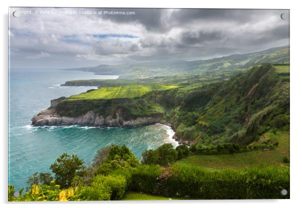 Northern coast of Sao Miguel, Azores Islands, seen Acrylic by Pere Sanz