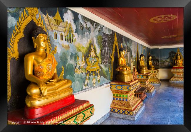 Wat Phra That Doi Suthep Framed Print by Nicolas Boivin