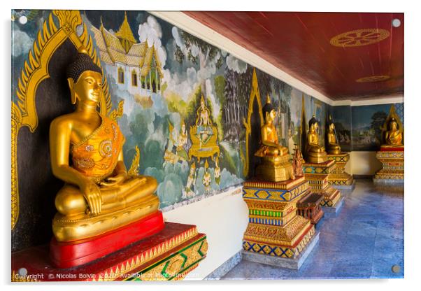 Wat Phra That Doi Suthep Acrylic by Nicolas Boivin