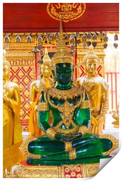 Wat Phra That Doi Suthep Print by Nicolas Boivin