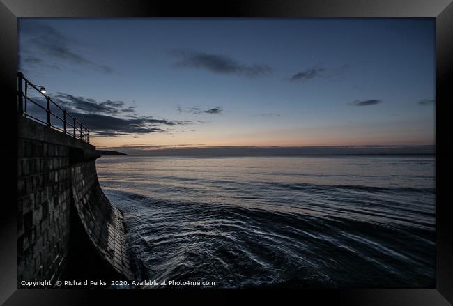 Daybreak at the bay Framed Print by Richard Perks