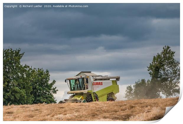 OSR Combining at Hutton Hall Print by Richard Laidler