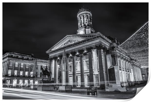 Goma, in Glasgow at night  Print by James Reilly