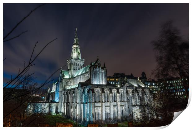 Glasgow Cathredral in the evenings light Print by James Reilly