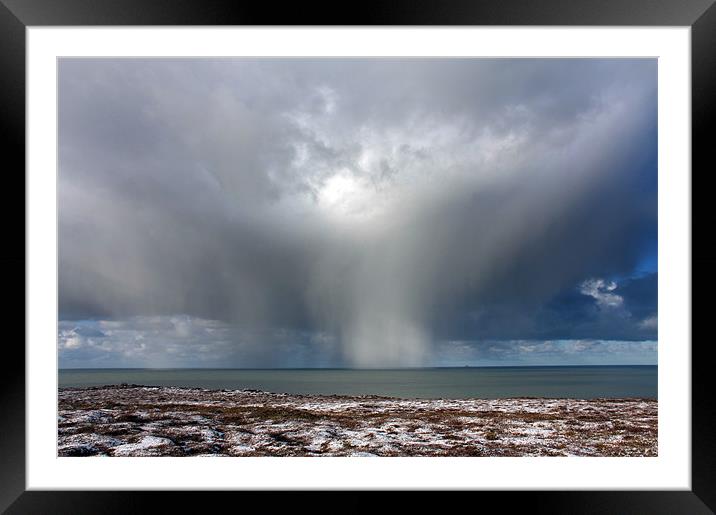Hail storm clouds Framed Mounted Print by Gail Johnson