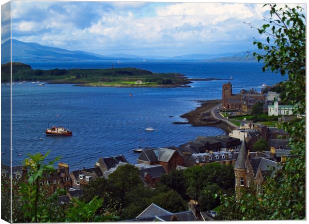 From MacCaig's Tower  Canvas Print by Steven Watson