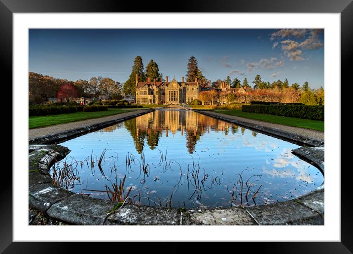 Rhinefield House Reflections Framed Mounted Print by Dave Williams