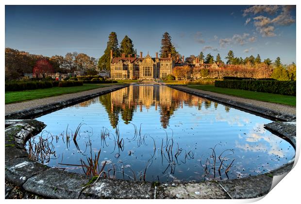 Rhinefield House Reflections Print by Dave Williams