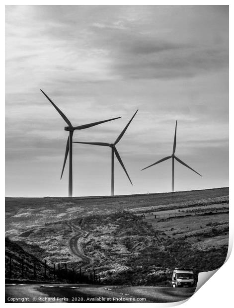 wind power Print by Richard Perks