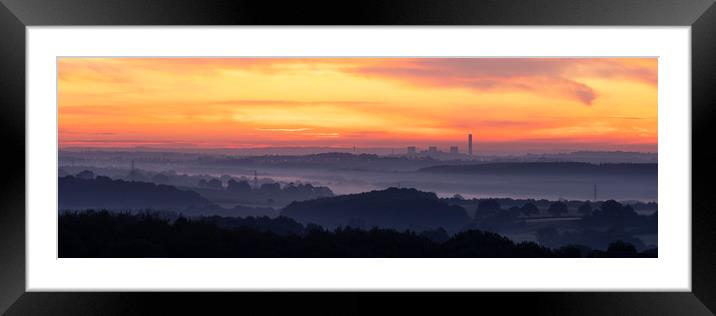Layers Framed Mounted Print by David Semmens