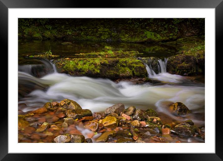 The River Tawe in Abercrave Framed Mounted Print by Leighton Collins
