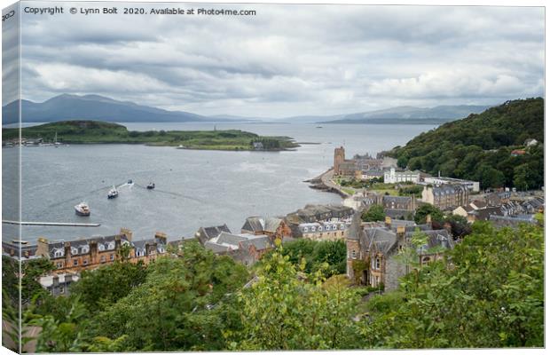The View from McCaigs Tower Oban Canvas Print by Lynn Bolt