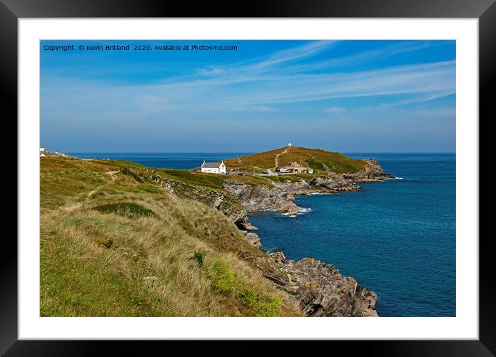 Towan headland Newquay Framed Mounted Print by Kevin Britland