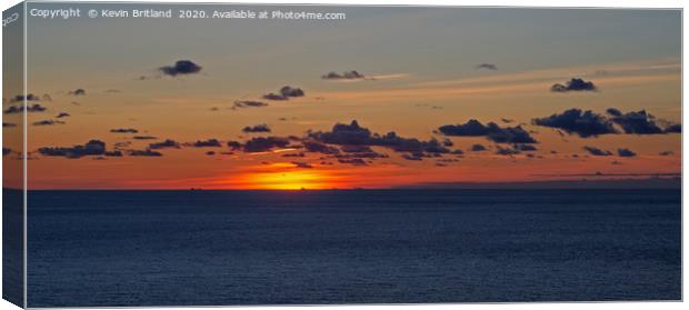 ocean sunset Canvas Print by Kevin Britland