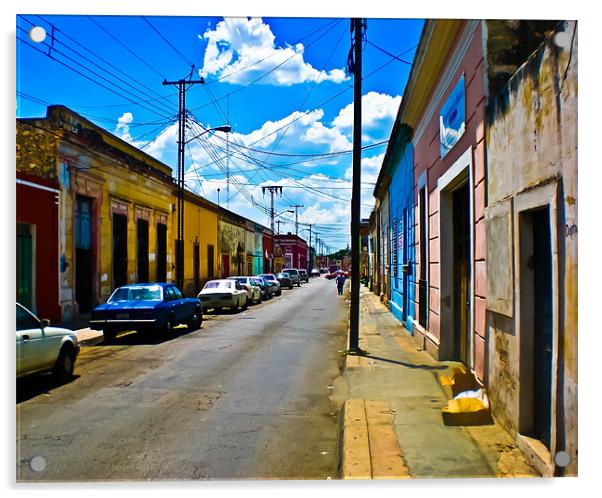 Streets of Oaxaca Acrylic by Jonathan Callaghan