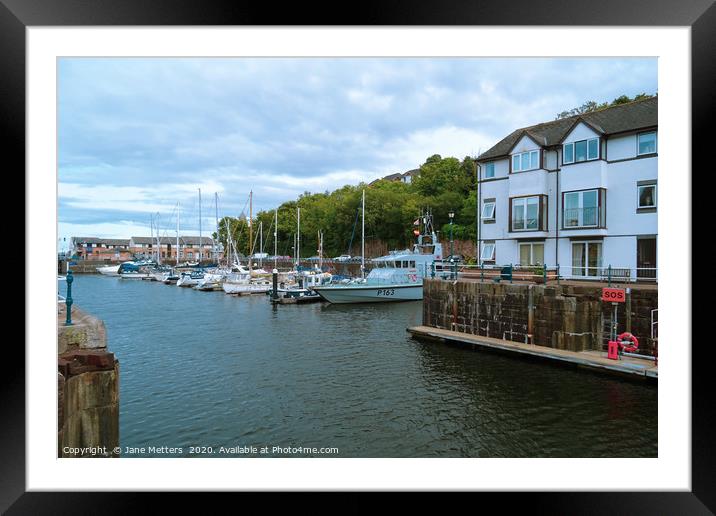 Homes by the Water Framed Mounted Print by Jane Metters