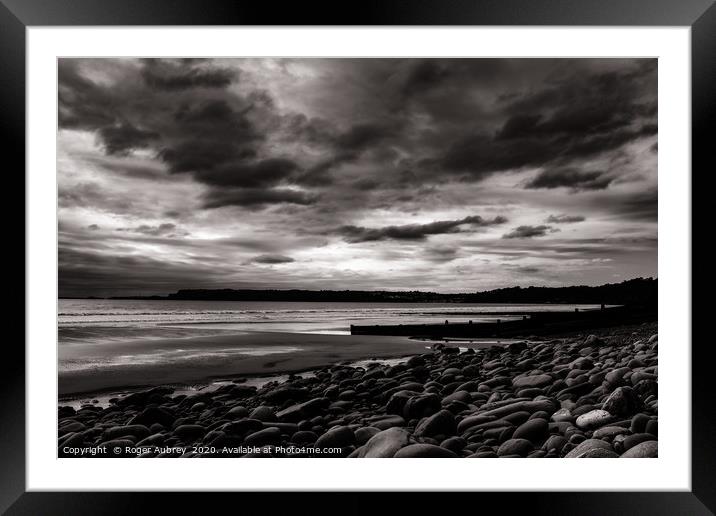 Amroth beach, Pembrokeshire  Framed Mounted Print by Roger Aubrey