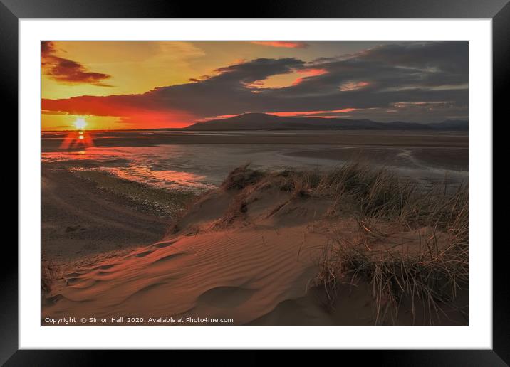 Sunset Roanhead Cumbria Framed Mounted Print by Simon Hall