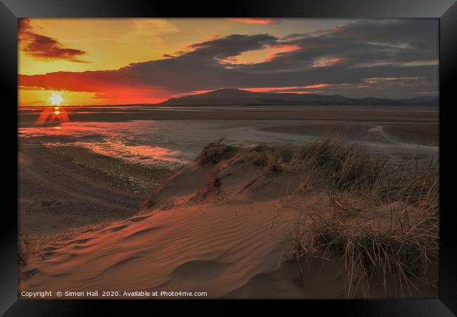 Sunset Roanhead Cumbria Framed Print by Simon Hall