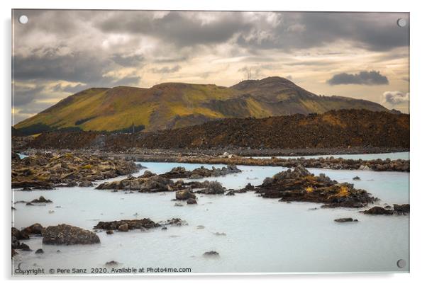 Soft Light at Blue Lagoon, Iceland Acrylic by Pere Sanz
