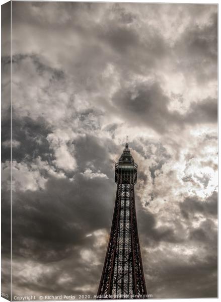 tower in the clouds Canvas Print by Richard Perks