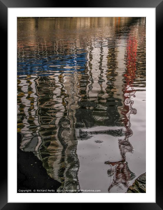 ouse reflection Framed Mounted Print by Richard Perks