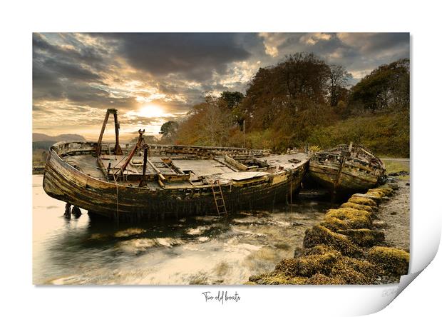Two old boats Print by JC studios LRPS ARPS