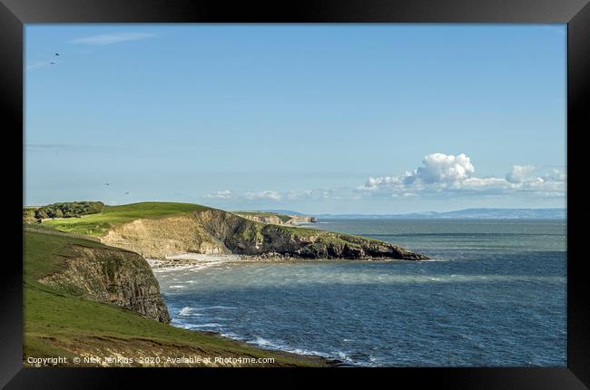 Dunraven Bay on the Glamorgan Heritage Coast Framed Print by Nick Jenkins