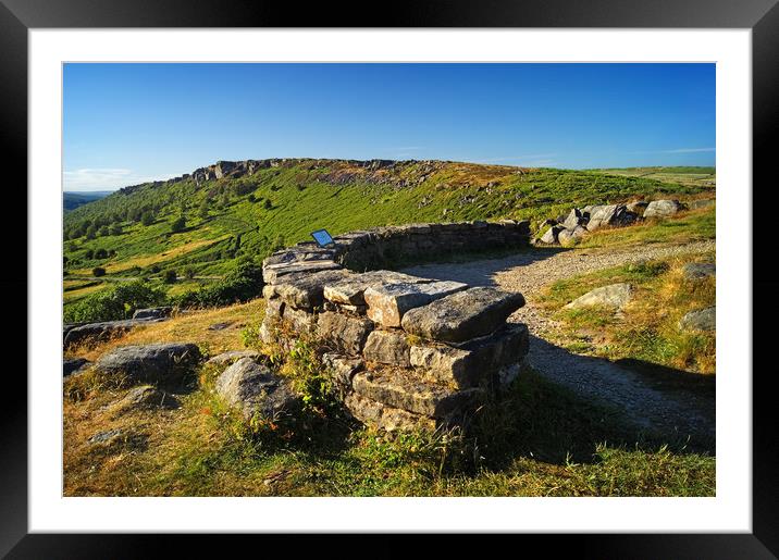 Lookout from Baslow Edge                        Framed Mounted Print by Darren Galpin