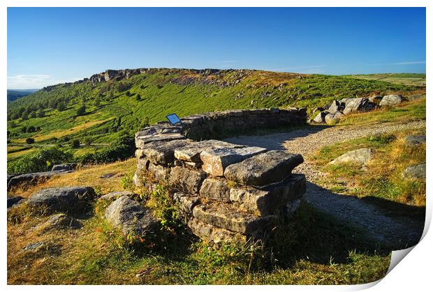Lookout from Baslow Edge                        Print by Darren Galpin