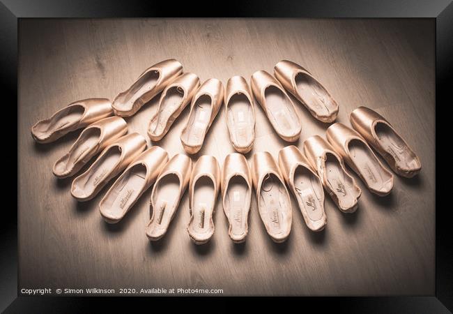 Ballet Shoes Framed Print by Simon Wilkinson