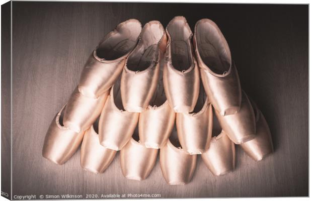 Pointe Shoes Canvas Print by Simon Wilkinson