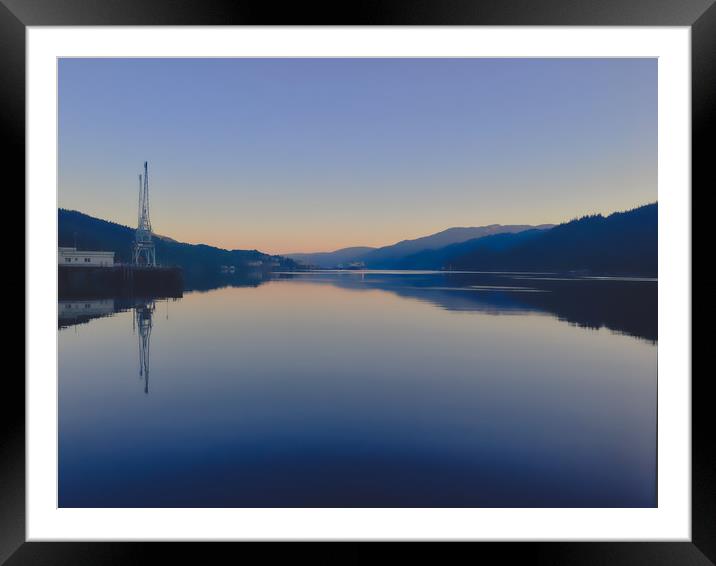 Sunrise at Loch Long, Scotland Framed Mounted Print by Nathalie Naylor