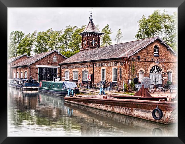 Old Ironworks Framed Print by Elaine Young