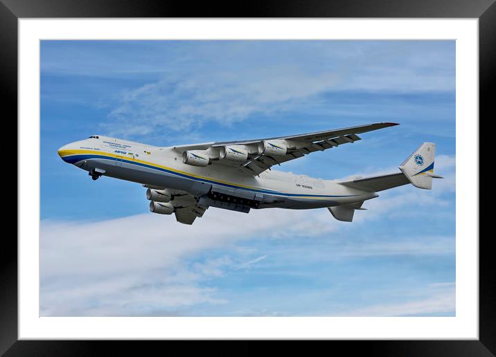 Antonov An-225 Mriya  Framed Mounted Print by Derek Beattie