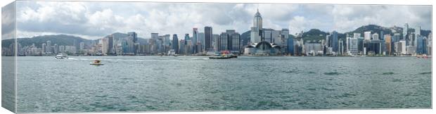 Hong Kong island view from Victoria harbor Canvas Print by Svetlana Radayeva