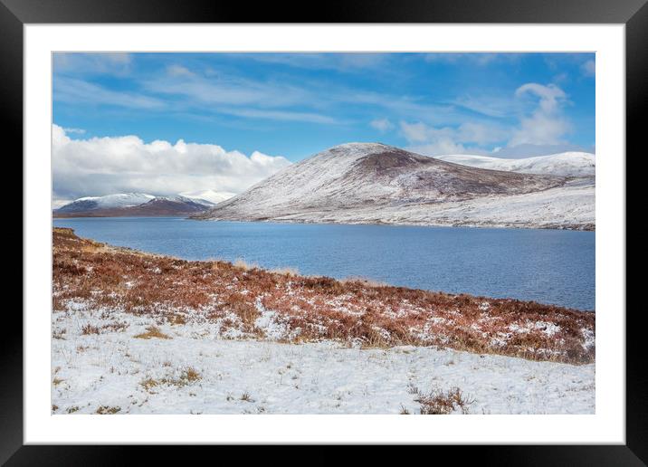 Moorland Snow Framed Mounted Print by David Hare