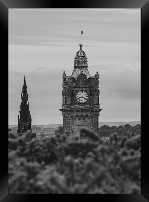The Balmoral clock tower  Framed Print by Steven Lennie