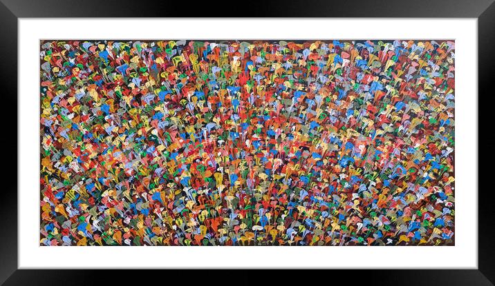 Convergence Number Two abstract Framed Mounted Print by Roger Aubrey